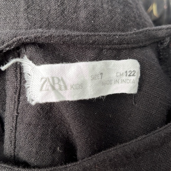 Zara Kids Embroidered Cotton Dress - Picture 11 of 12